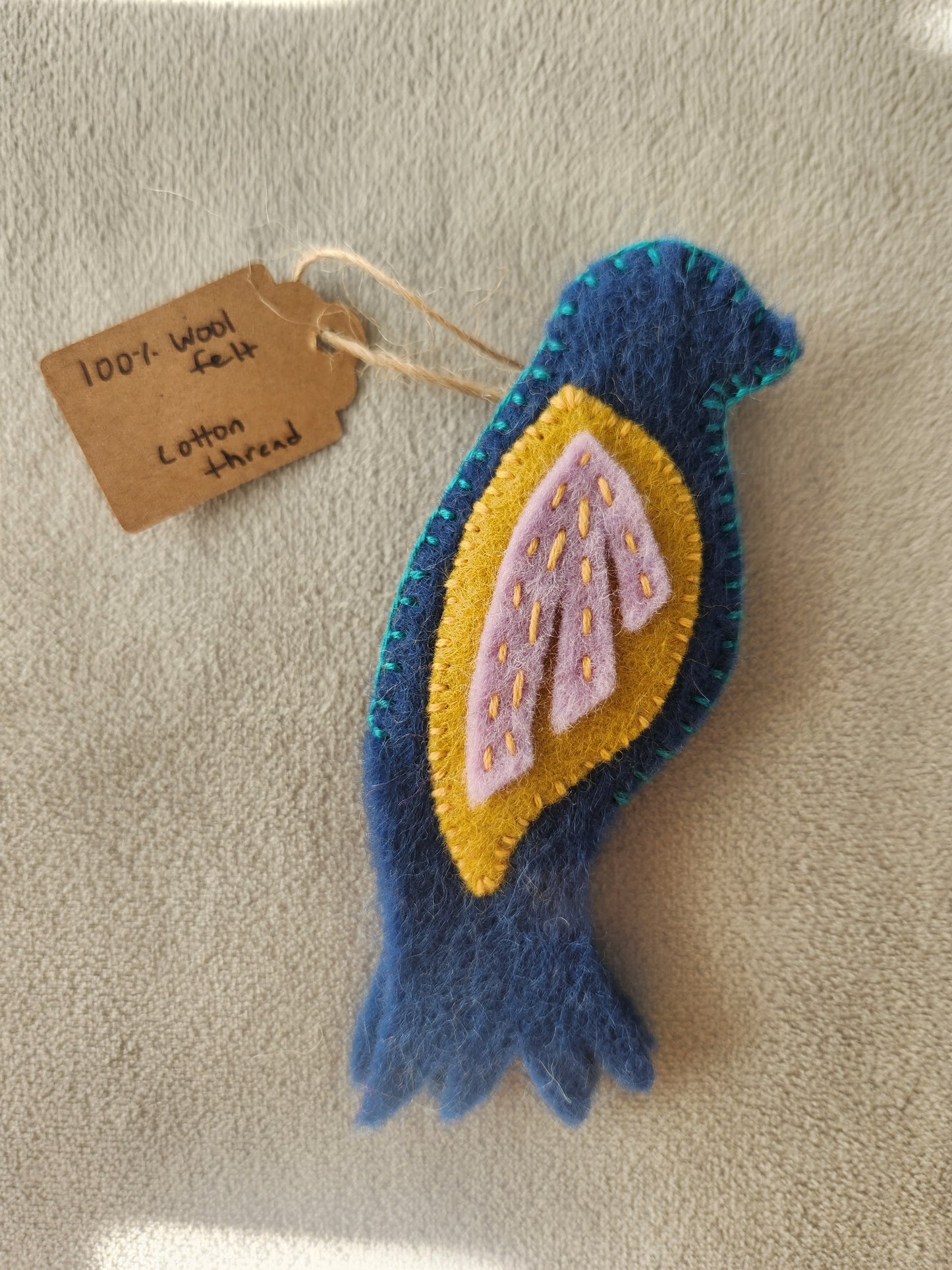 felt bird finger puppet (single)