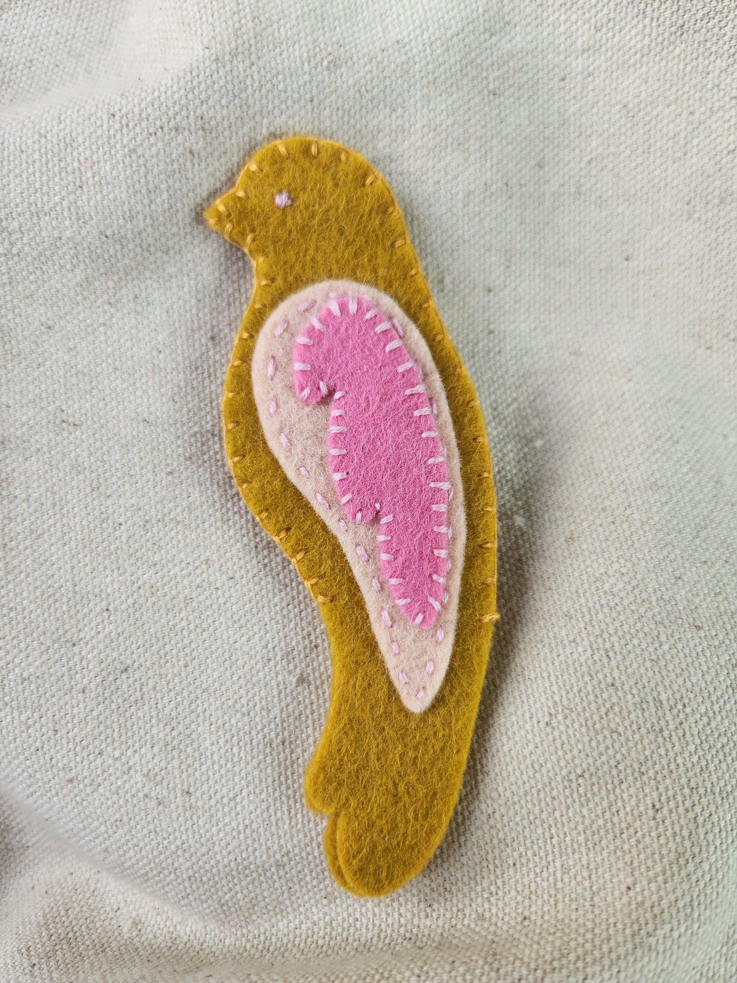 felt bird finger puppet (single)