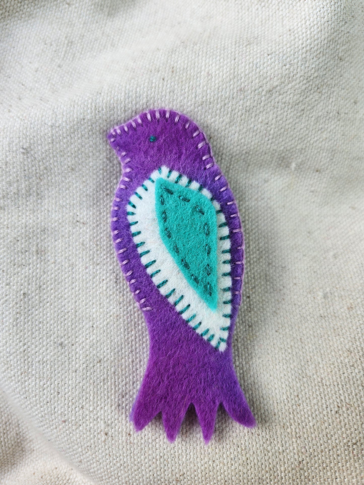 felt bird finger puppet (single)