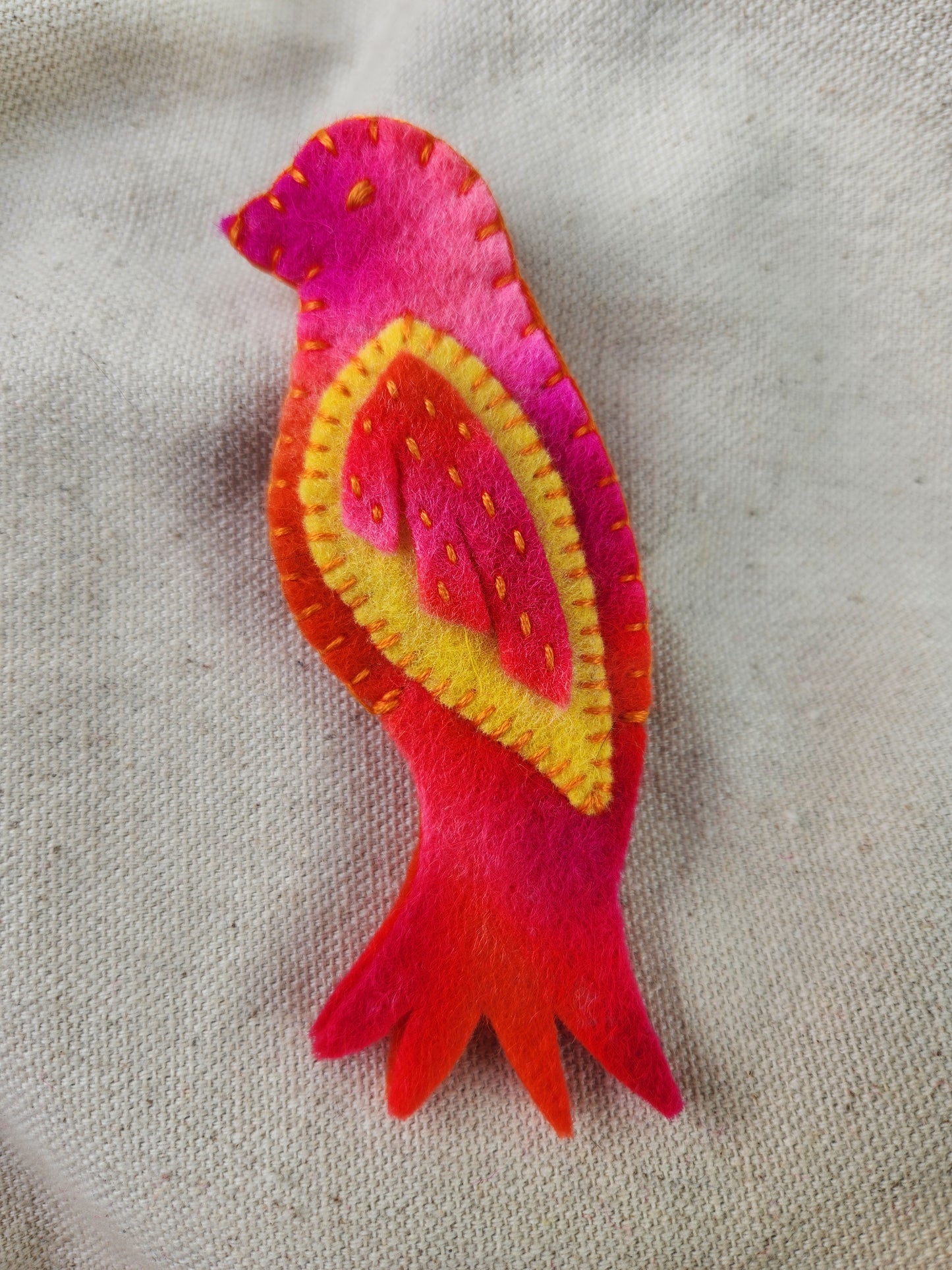 felt bird finger puppet (single)