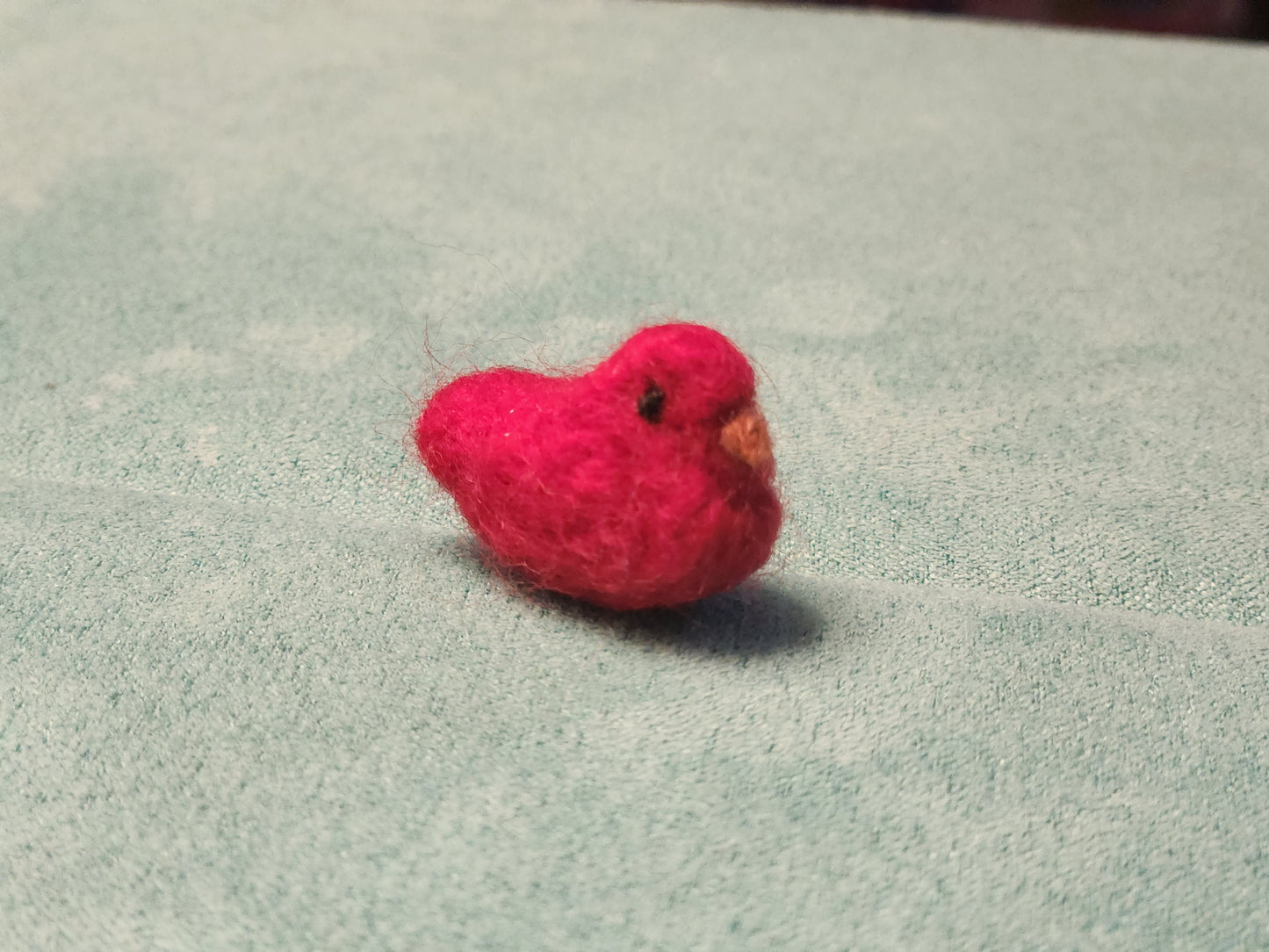 tiny felted bird