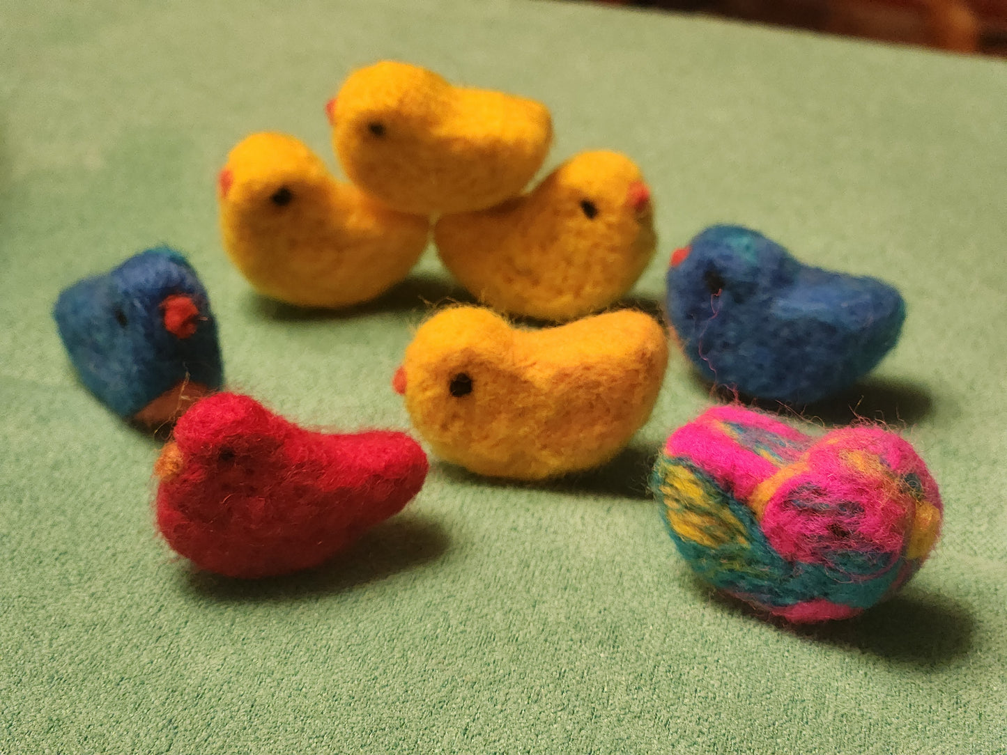 tiny felted bird