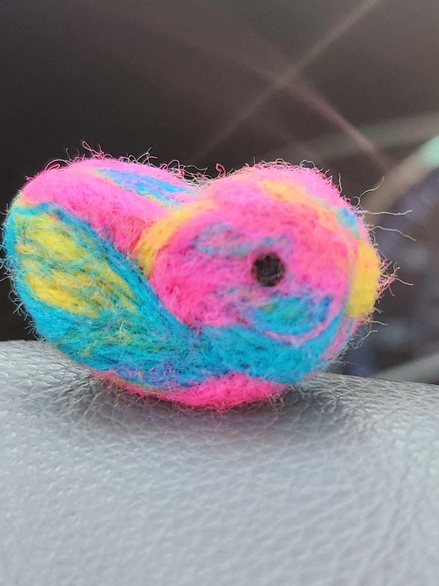 tiny felted bird