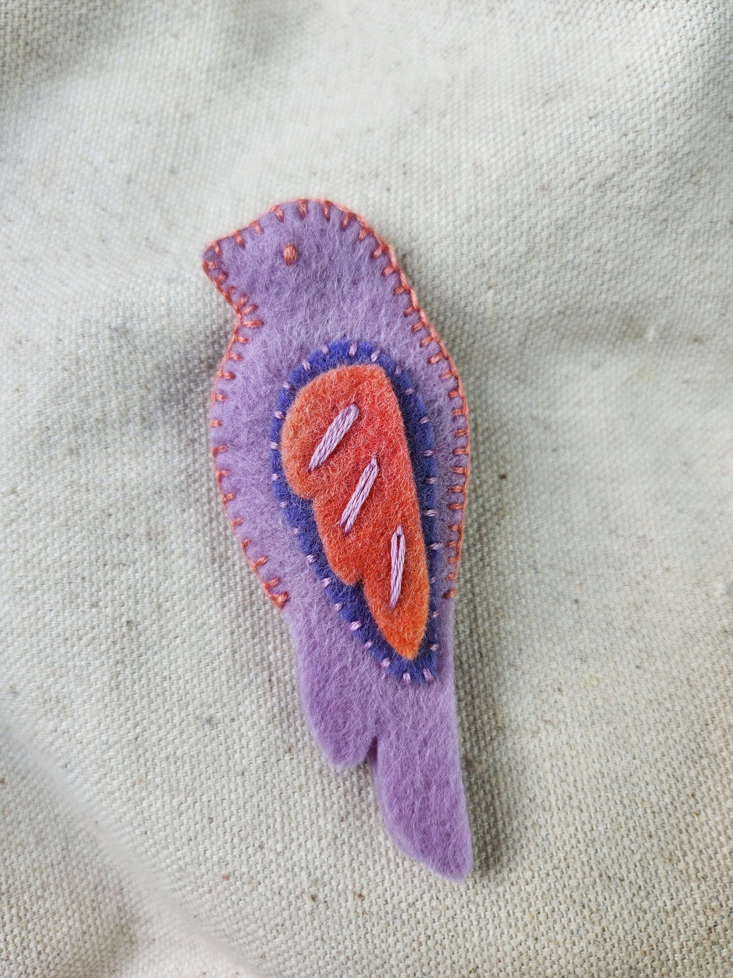 felt bird finger puppet (single)